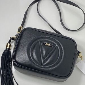 Valentino Mario Mia Leather Shoulder Bag